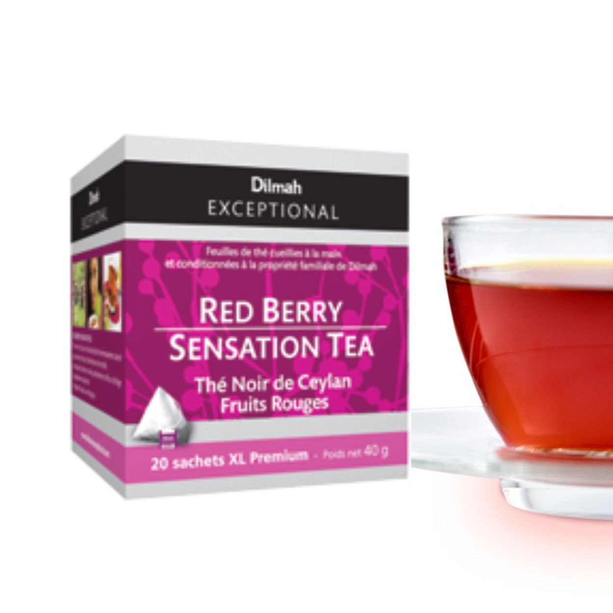 Dilmah - Thé Noir et Fruits Rouges - 20 Sachets
