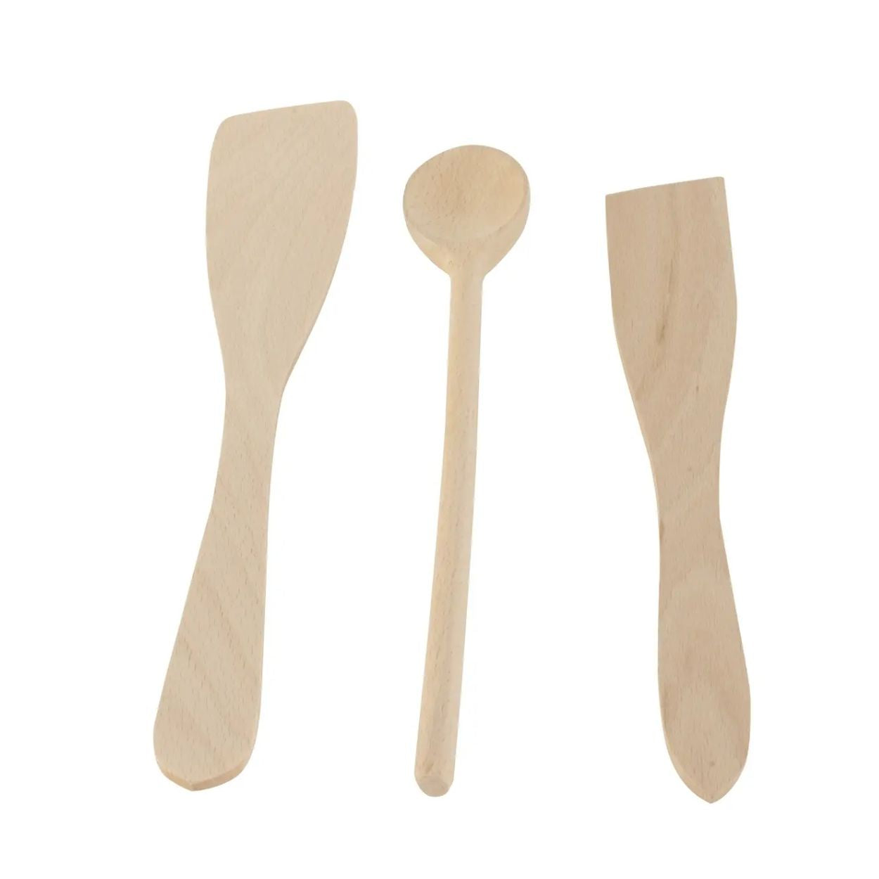 Lot de 3 Ustensiles Bois - U Cuisine