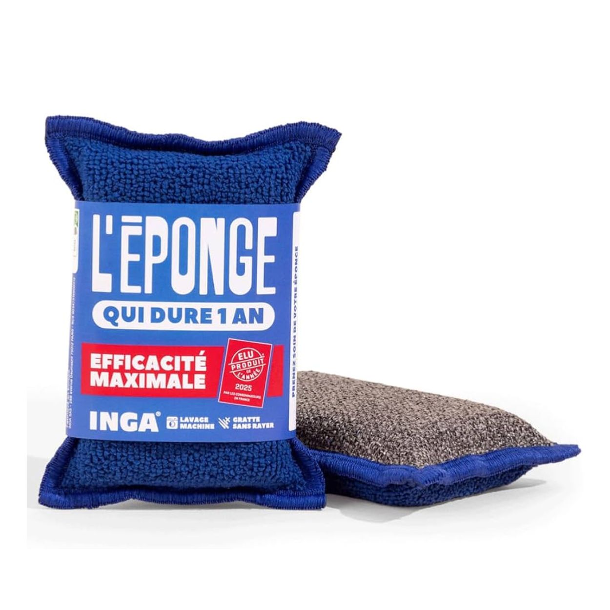 Inga - Lot de 2 Eponges qui durent 1 an