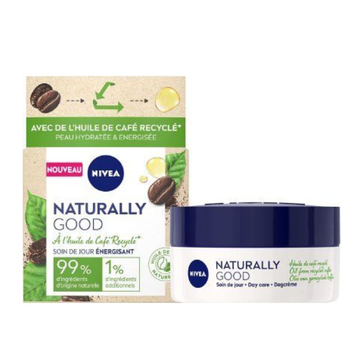 Nivea - Crème anti âge Naturally Good Caféine - 50ML
