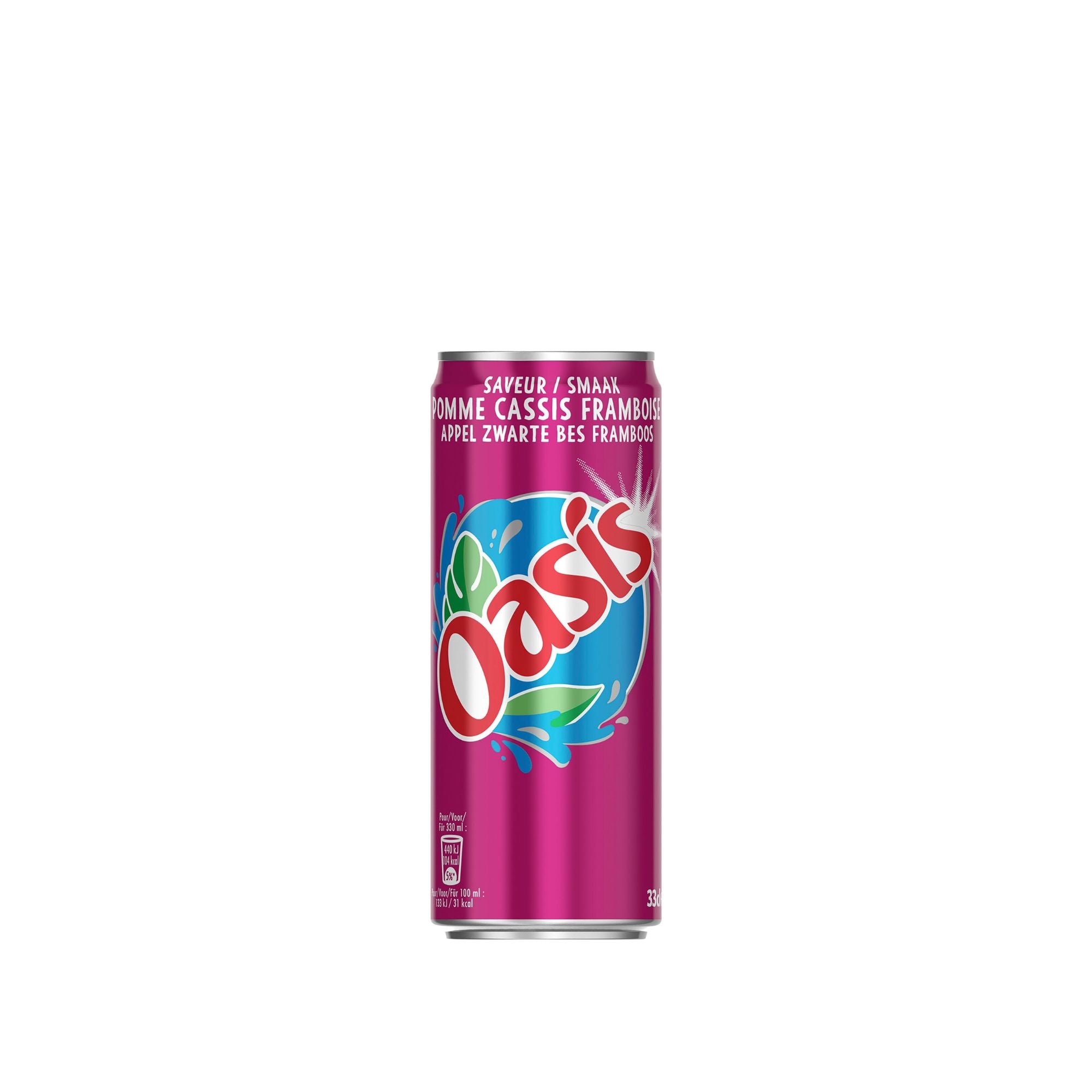 Oasis Pomme Cassis Framboise 33CL - Soda aux Fruits